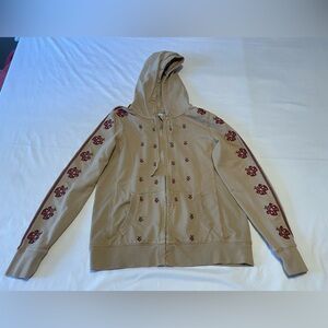 Y2K LUCKY BRAND EMBROIDERED HOODIE